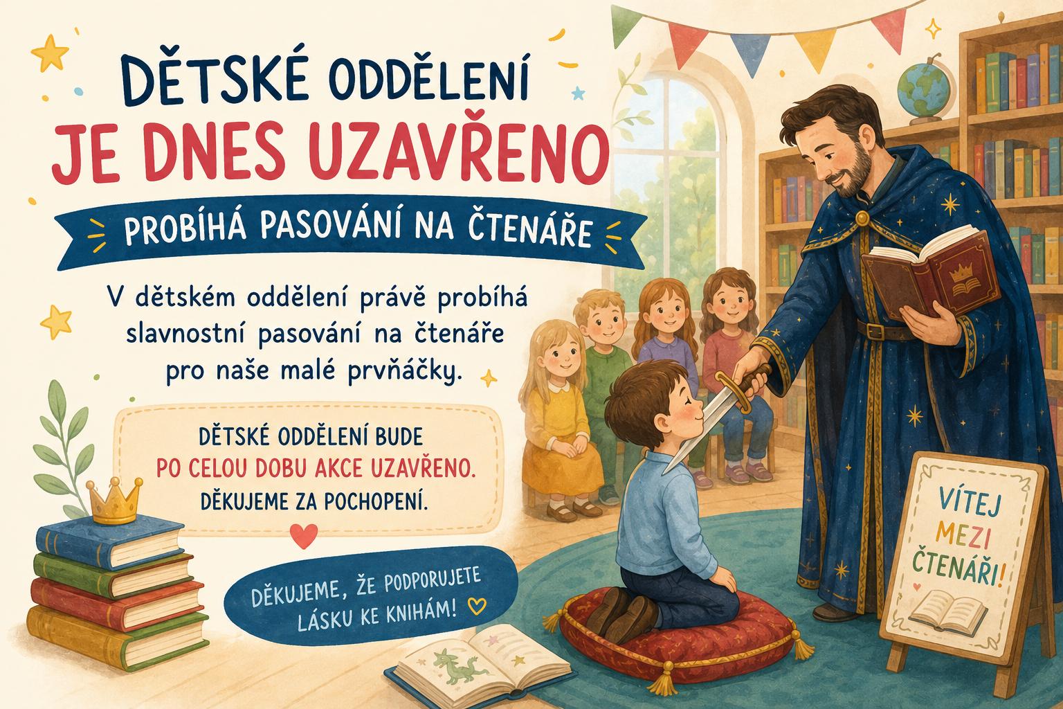 Pasování na čtenáře ZŠ Vratislavice